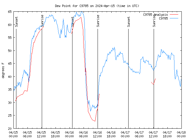 Latest daily graph