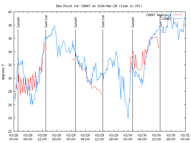 Latest daily graph