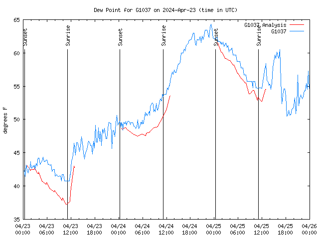 Latest daily graph